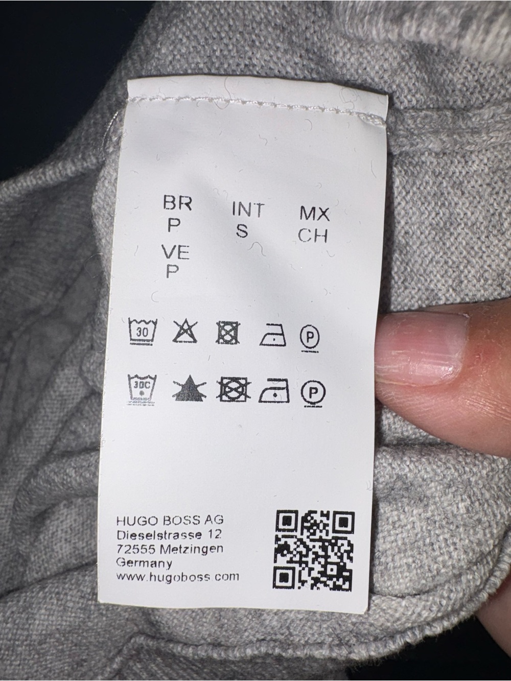 Boss Light Gray Crewneck Sweater - Picture 7 of 7